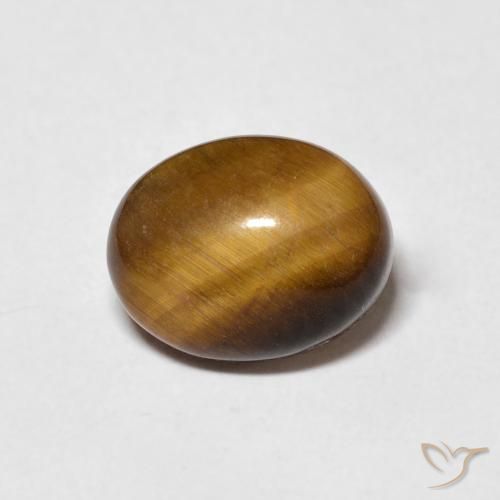 2.80ct Naturel Marron jaunâtre Œil de tigre, ovale, Opaque