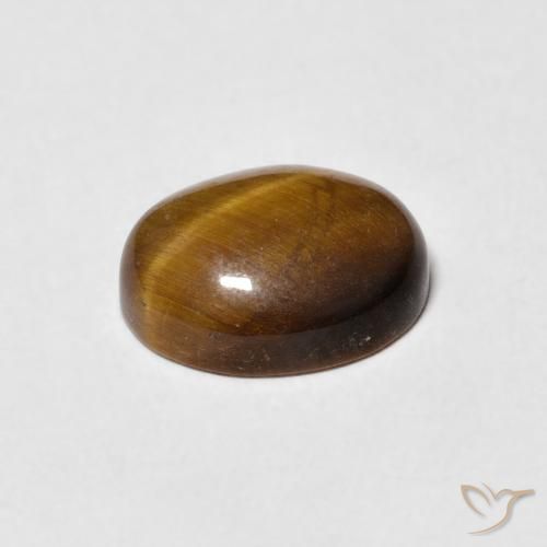 Œil de tigre Marron jaunâtre naturelle ovale, 2.80 ct, Opaque