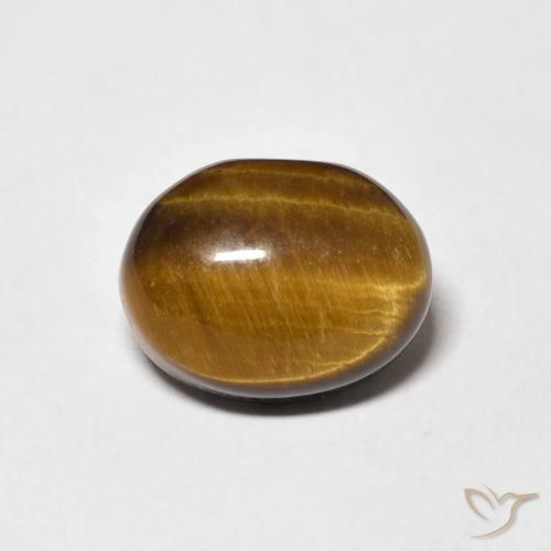 3.04ct Naturel Brun moyen Œil de tigre, ovale, Opaque