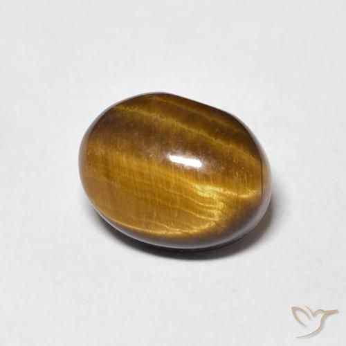 Œil de tigre Brun moyen naturelle ovale, 3.04 ct, Opaque