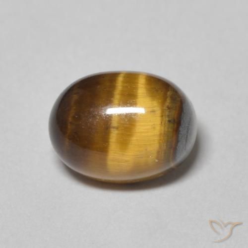 2.15ct Naturel Marron jaunâtre Œil de tigre, ovale, Opaque
