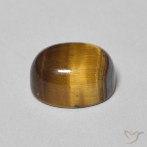 Œil de tigre Marron jaunâtre naturelle ovale, 2.15 ct, Opaque