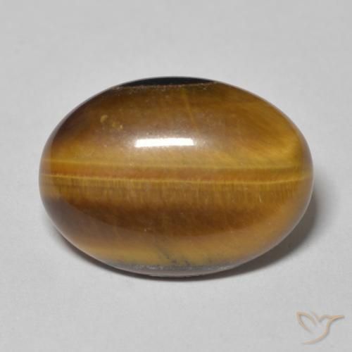 Œil de tigre Brun moyen naturelle ovale, 9.70 ct, Opaque
