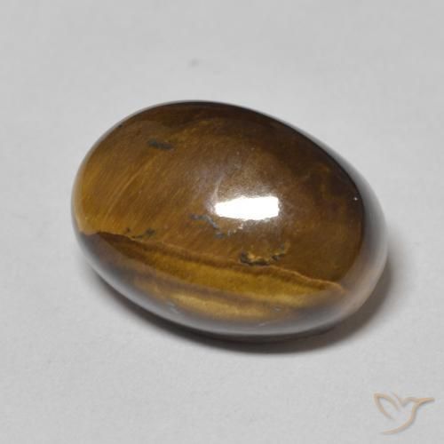 Œil de tigre Marron chaud naturelle ovale, 7.31 ct, Opaque