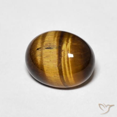 Œil de tigre Brun doré naturelle ovale, 1.72 ct, Opaque