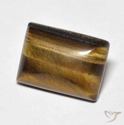 Œil de tigre Brun moyen naturelle Baquette, 7.83 ct, Opaque