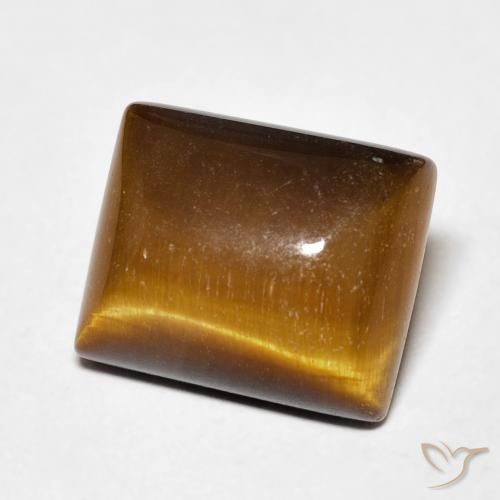 Œil de tigre Brun moyen naturelle Baquette, 6.17 ct, Opaque