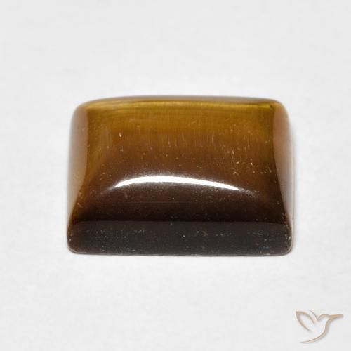 Œil de tigre Brun moyen naturelle Baquette, 6.17 ct, Opaque