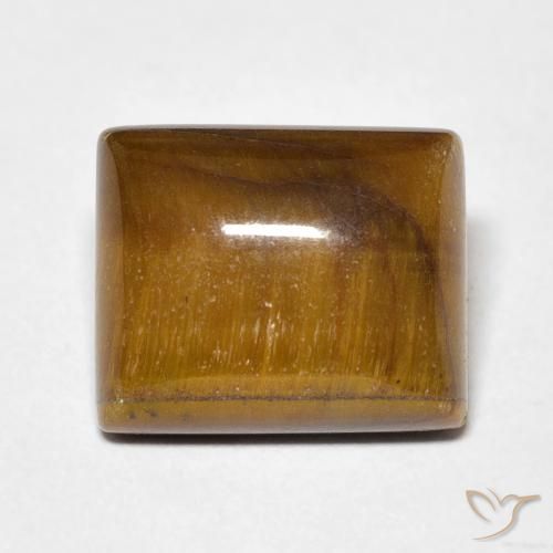 6.05ct Naturel Brun moyen Œil de tigre, Baquette, Opaque
