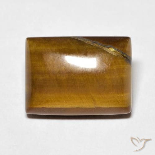 8.52ct Naturel Brun doré Œil de tigre, Baquette, Opaque