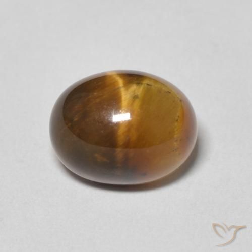 2.64ct Naturel Marron chaud Œil de tigre, ovale, Opaque