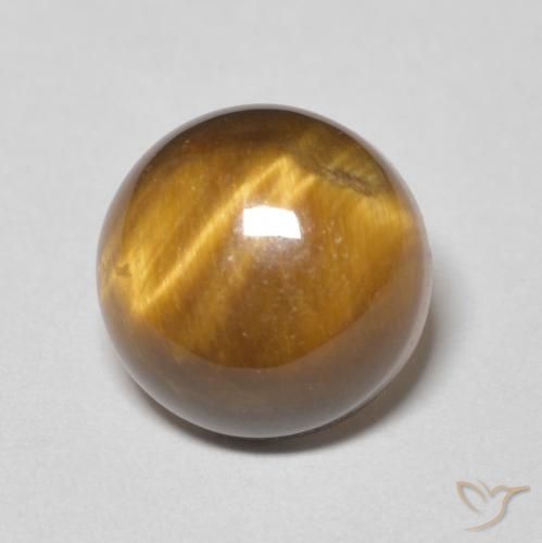 4.47ct Naturel Marron chaud Œil de tigre, Tour, Opaque