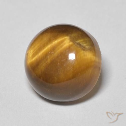 Œil de tigre Marron chaud naturelle Tour, 4.47 ct, Opaque