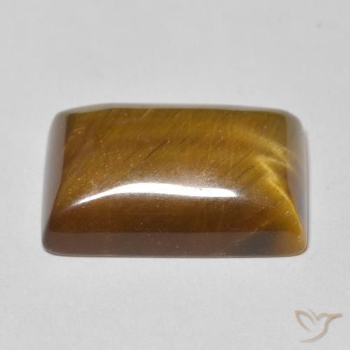 Œil de tigre Brun moyen naturelle Baquette, 13.33 ct, Opaque
