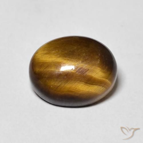 3.08ct Naturel Marron chaud Œil de tigre, ovale, Opaque