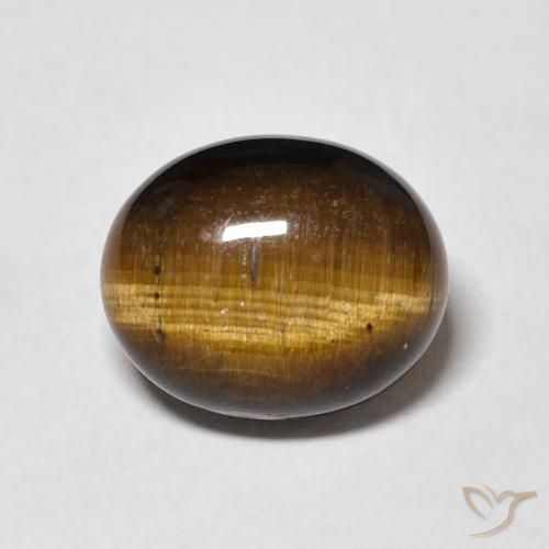 4.79ct Naturel Marron jaunâtre Œil de tigre, ovale, Opaque