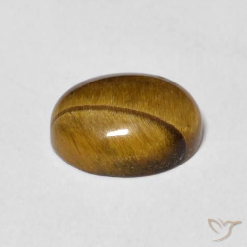 Œil de tigre Brun pain d'épices naturelle ovale, 2.83 ct, Opaque