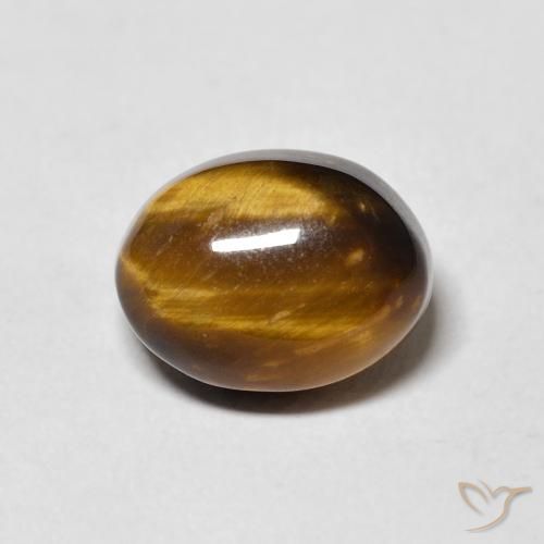4.27ct Naturel Marron jaunâtre Œil de tigre, ovale, Opaque