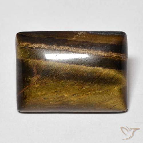 12.30ct Naturel Marron chaud Œil de tigre, Baquette, Opaque