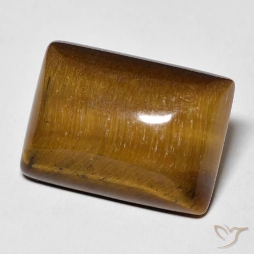 Œil de tigre Marron chaud naturelle Baquette, 13.64 ct, Opaque