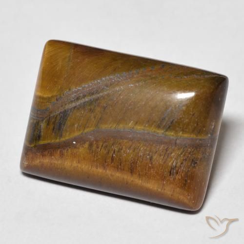 Œil de tigre Brun doré naturelle Baquette, 12.94 ct, Opaque
