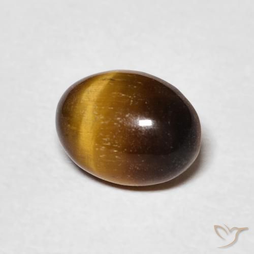 Œil de tigre Brun doré naturelle ovale, 1.44 ct, Opaque
