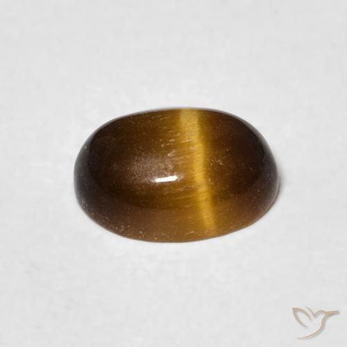 Œil de tigre Brun doré naturelle ovale, 1.44 ct, Opaque