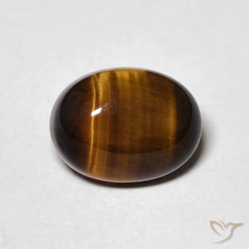 2.04ct Naturel Marron chaud Œil de tigre, ovale, Opaque