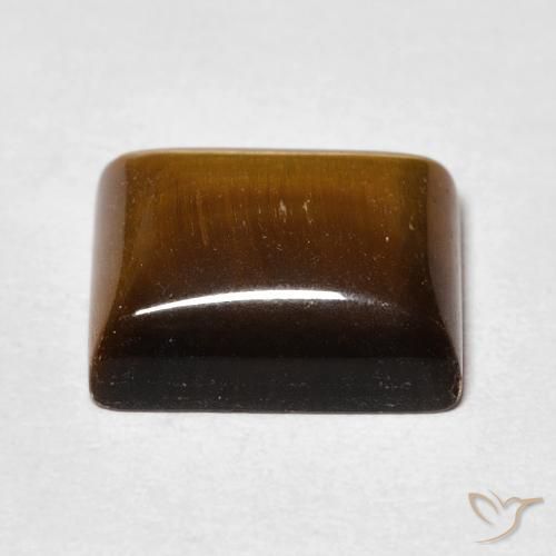 Œil de tigre Brun doré naturelle Baquette, 6.47 ct, Opaque