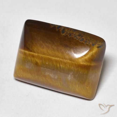 Œil de tigre Brun moyen naturelle Baquette, 12.99 ct, Opaque