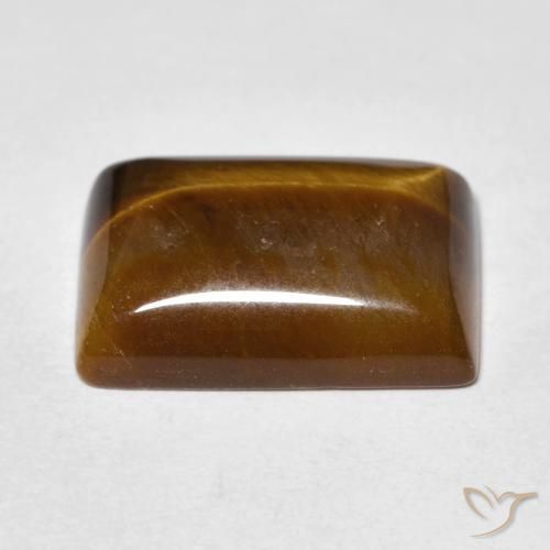 Œil de tigre Brun moyen naturelle Baquette, 12.99 ct, Opaque
