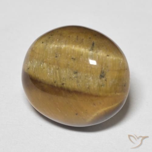 Œil de tigre Brun doré naturelle ovale, 8.25 ct, Opaque