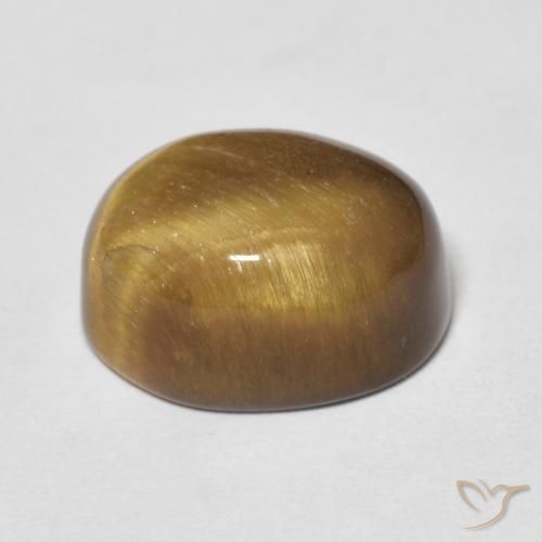 Œil de tigre Brun moyen naturelle ovale, 6.90 ct, Opaque