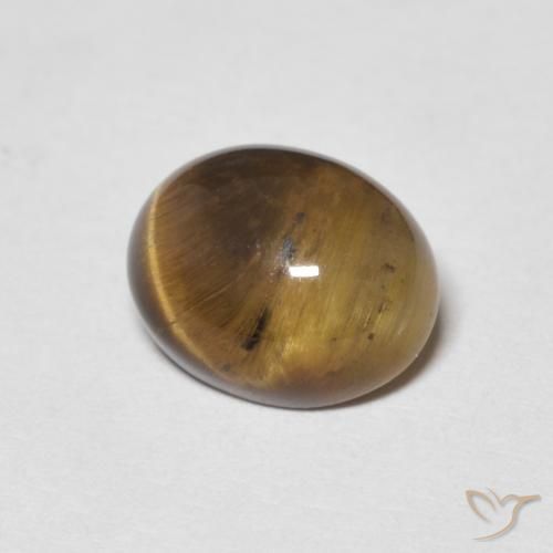 Œil de tigre Marron chaud naturelle ovale, 2.01 ct, Opaque