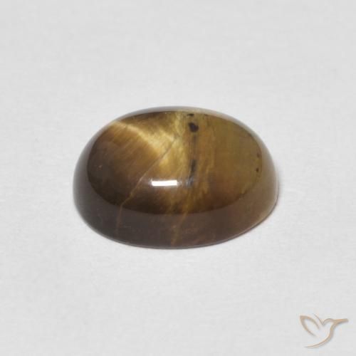 Œil de tigre Marron chaud naturelle ovale, 2.01 ct, Opaque