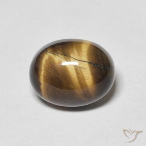 2.43ct Naturel Marron jaunâtre Œil de tigre, ovale, Opaque