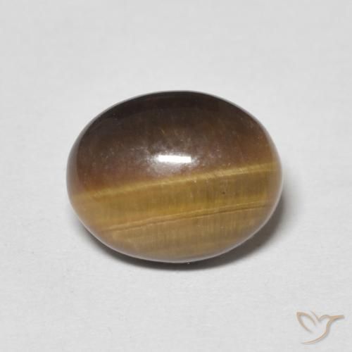 3.02ct Naturel Marron jaunâtre Œil de tigre, ovale, Opaque