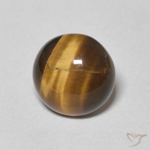 Œil de tigre Marron jaunâtre naturelle Tour, 1.64 ct, Opaque