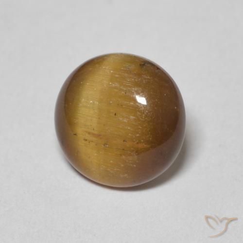 Œil de tigre Marron jaunâtre naturelle Tour, 1.54 ct, Opaque