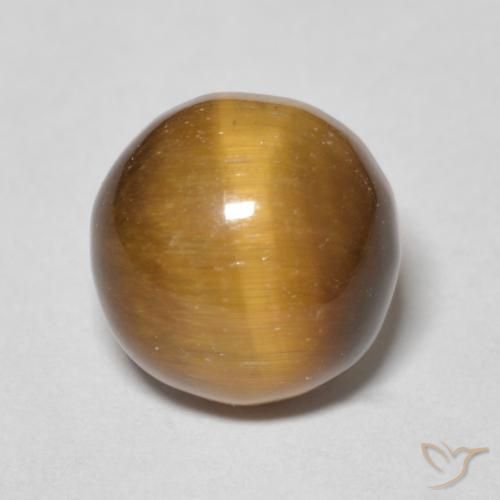 4.29ct Naturel Marron chaud Œil de tigre, Tour, Opaque