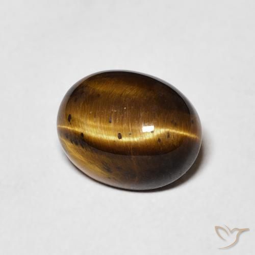 Œil de tigre Brun moyen naturelle ovale, 2.10 ct, Opaque
