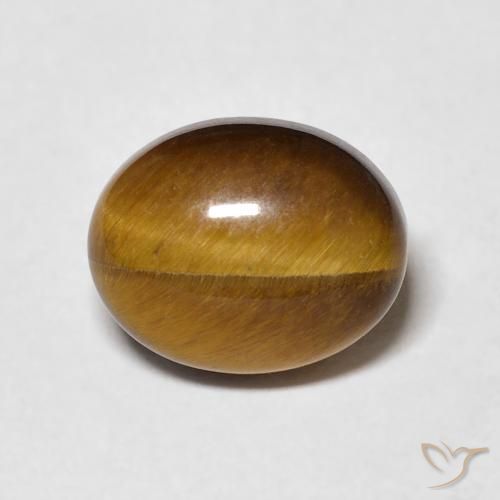 3.05ct Naturel Brun doré Œil de tigre, ovale, Opaque