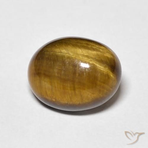 3.30ct Naturel Brun doré Œil de tigre, ovale, Opaque