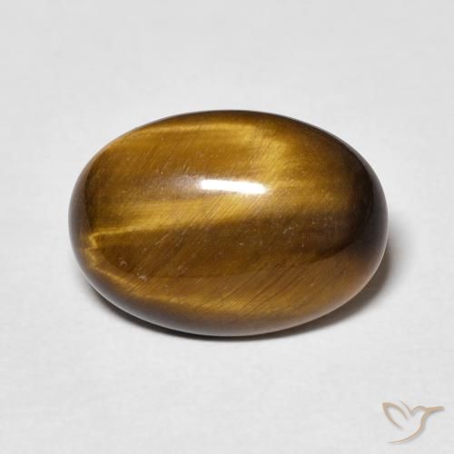 4.47ct Naturel Marron chaud Œil de tigre, ovale, Opaque