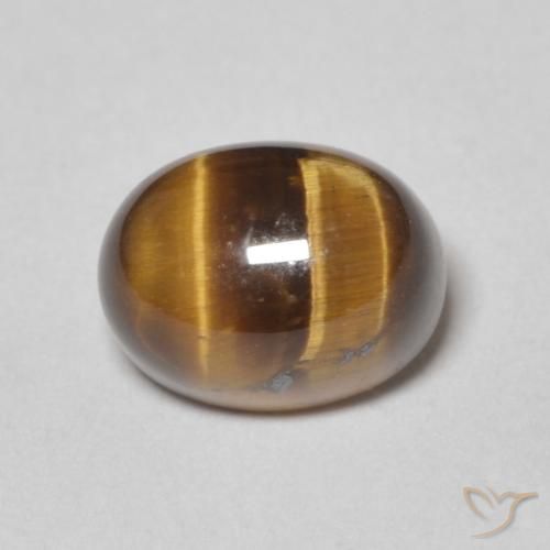 2.83ct Naturel Brun pain d'épices Œil de tigre, ovale, Opaque