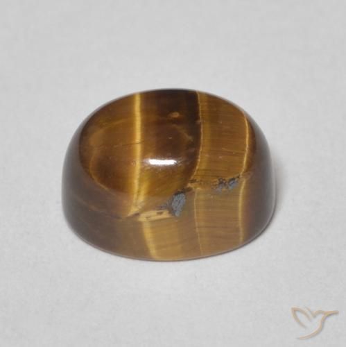 Œil de tigre Brun pain d'épices naturelle ovale, 2.83 ct, Opaque