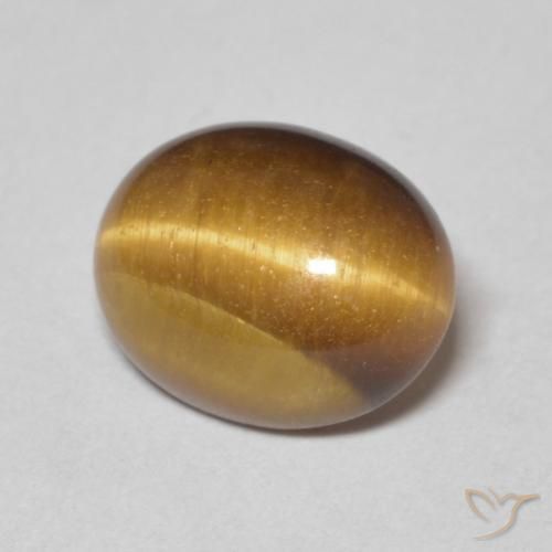 Œil de tigre Brun moyen naturelle ovale, 2.78 ct, Opaque