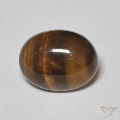 2.20ct Naturel Brun pain d'épices Œil de tigre, ovale, Opaque