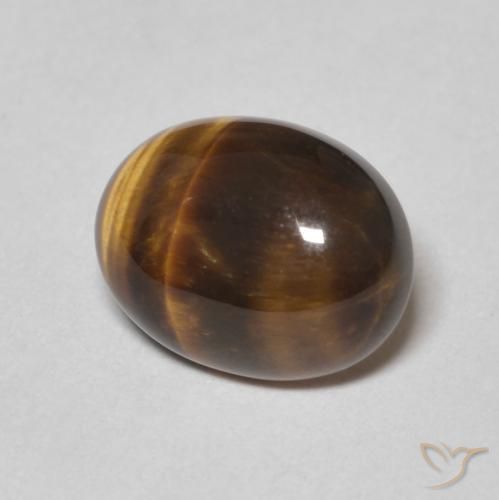 Œil de tigre Brun pain d'épices naturelle ovale, 2.20 ct, Opaque