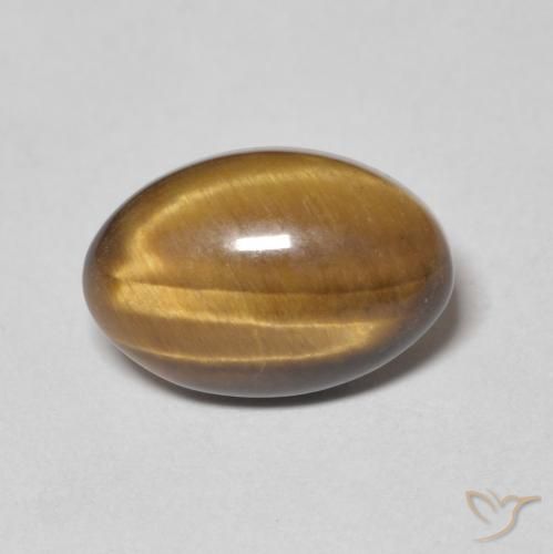 3.71ct Naturel Marron chaud Œil de tigre, ovale, Opaque
